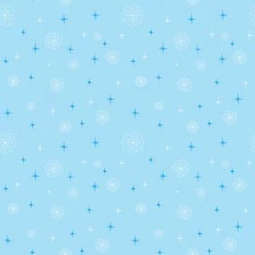 Snow vector seamless pattern. Winter background for holiday. Ilustración de archivo
