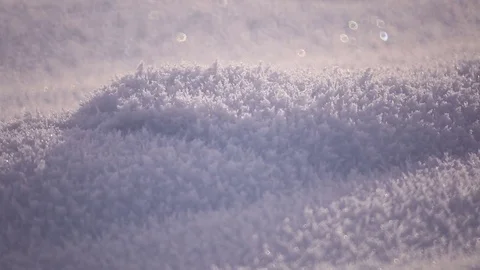 Snow is very close-up. Structure.  Beautiful background Stock Footage 69963834