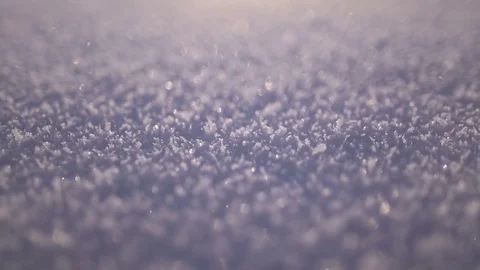 Snow is very close-up. Structure. Stock Footage 70046030