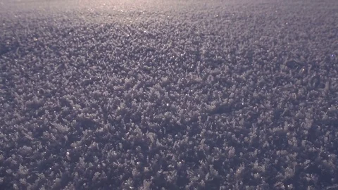Snow is very close-up. Structure. Stock Footage 70047330