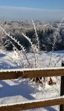 Snow-view  landscape Stock Photos