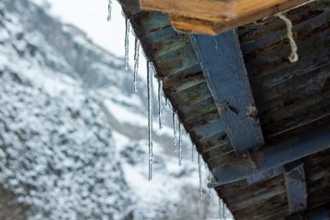 Snow view in winter Stockfoto's