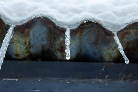 Snow view in winter Stock Photos