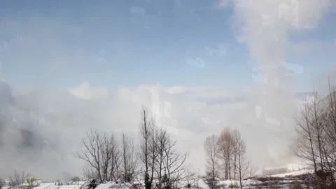 Snow village Stock Footage 234493843