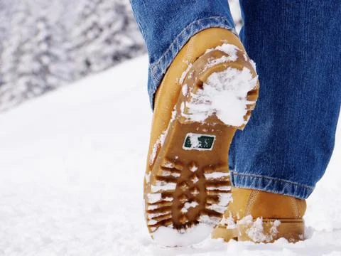 Snow walk Stock Photos