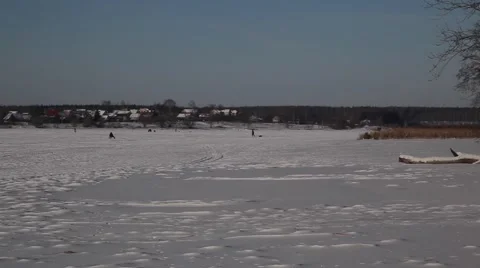 Snow Walker Video stock 49209213