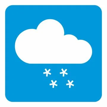Snow weather icon Stock Illustration
