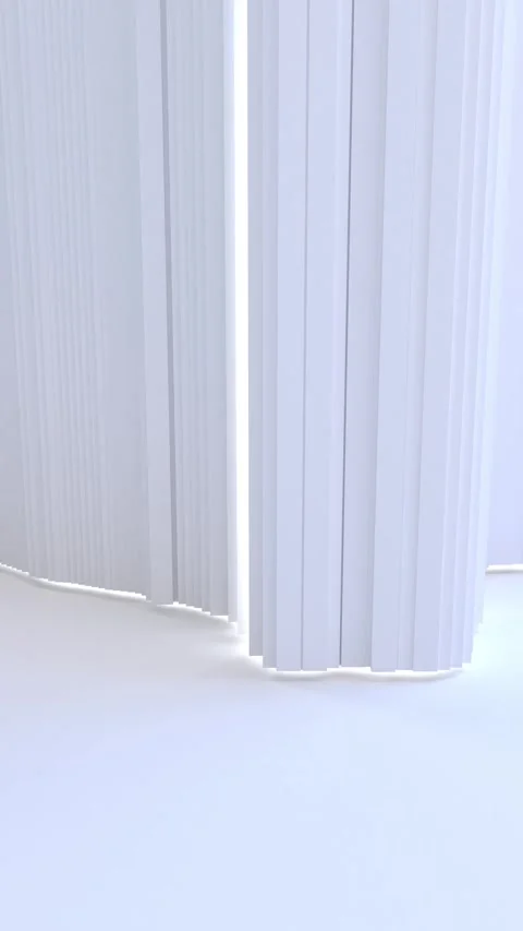 Snow White Curtain Stock Footage 344035882