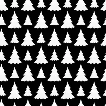 Snow-white spruce. Repeating vector pattern Seamless repeating ornament. 스톡 일러스트