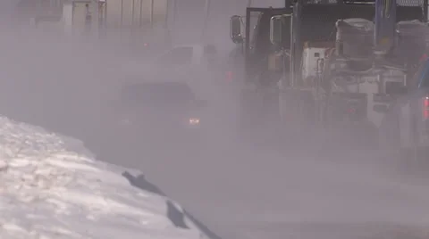 Snow, wind, blowing snow, stormy winter weather  v65 Stock Footage 36640574