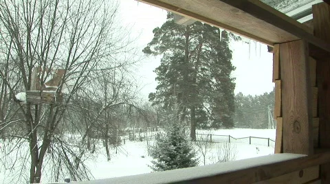 Snow &amp; window 스톡 동영상 797067