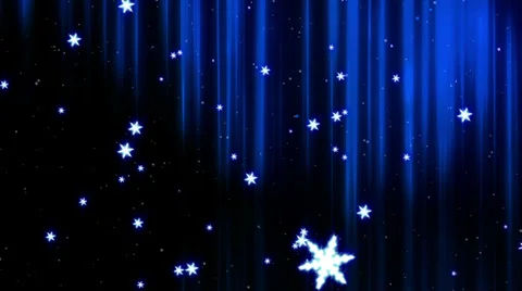Snow Winter Background Blue Loop Stock Footage 33722526