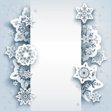Snow winter background Stock Illustration