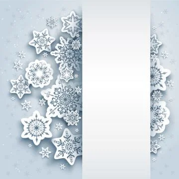 Snow winter background Stock Illustration