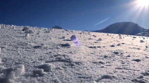 Snow winter background. sun sunshine weather 動画素材 37152571