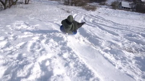 In the snow in winter Stock Footage 154427141