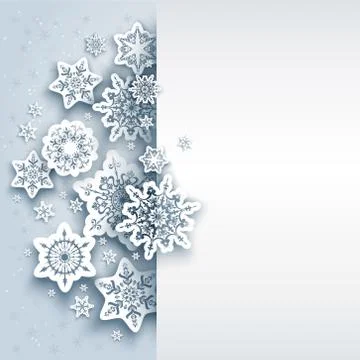 Snow winter frame Stock Illustration