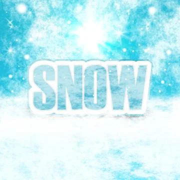 Snow winter image Stock Illustration