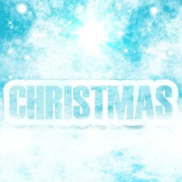 Snow winter image Stock Illustration