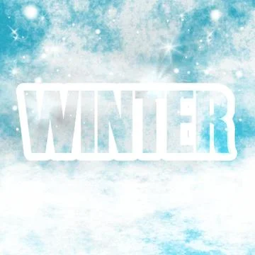 Snow winter image Stock Illustration