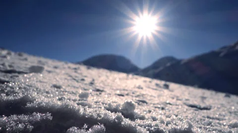 Snow winter landscape background. sun sunshine. weather Stock Footage 37152283