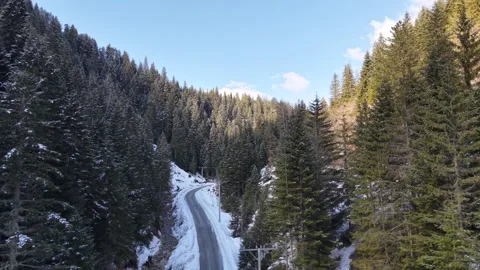 Snow (winter) over mountain Stock Footage 320076285