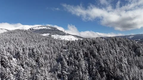 Snow (winter) over mountain Stock Footage 320076287