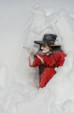 Snow witch Stock Photos