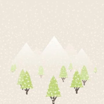 Snow in the woods Stock Photos