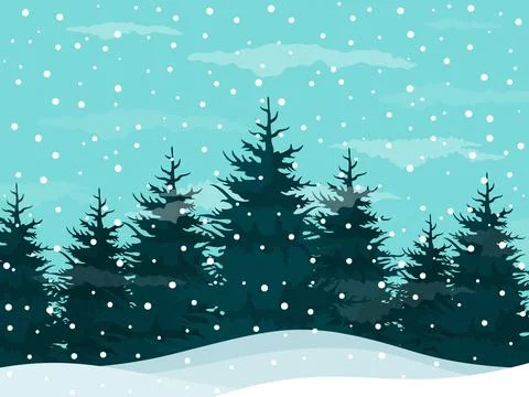 Snow in woods Stock Photos