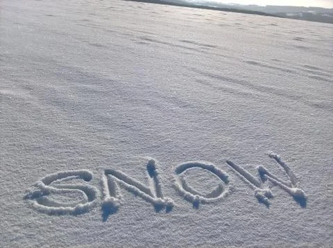 Snow Write Stock Photos
