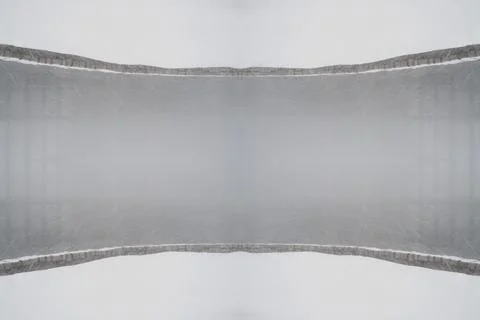 Snow yard mirrored Stock Photos