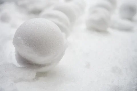 Snowball closeup Foto stock