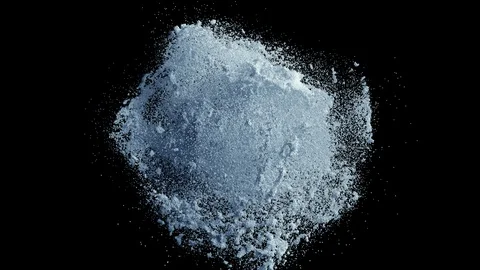 Snowball explosion Stock Footage 128699350