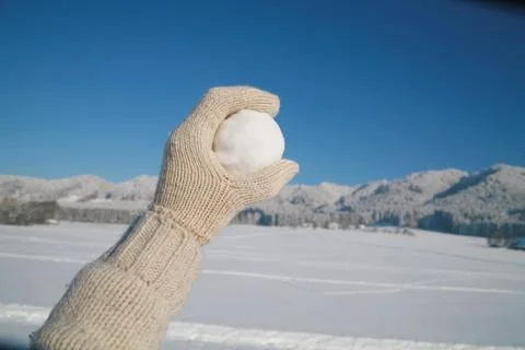 Snowball Foto stock