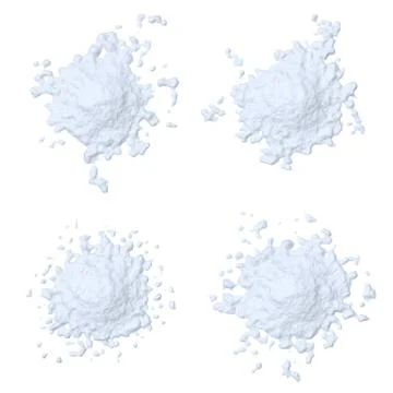 Snowballs spots set Illustrazione stock