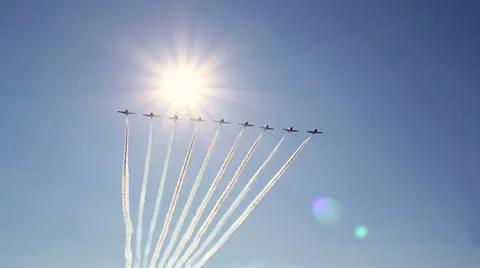 Snowbirds 005b Stock Footage 10825803