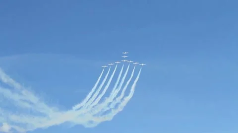 Snowbirds aerobatic team Stock Footage