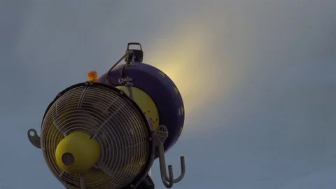 The snowblower making snow 4K 스톡 동영상 70486820