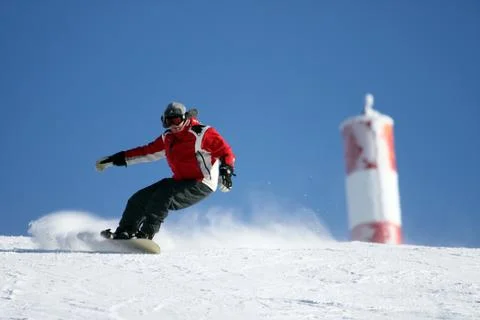 Snowboard action Stock Photos