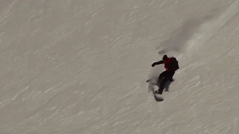 Snowboard alaska 2 Stock Footage 141307865