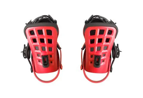 Snowboard bindings 스톡 사진