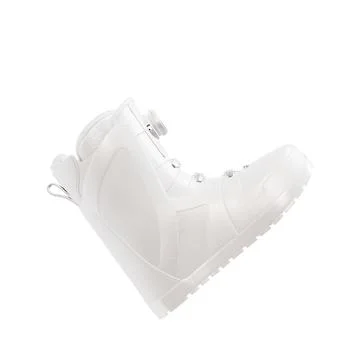 A snowboard boot image isolated on a white background Illustrazione stock