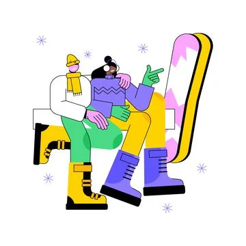 Snowboard boots isolated cartoon vector illustrations. Stock Illustration