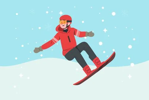 Snowboard Concept Illustration Stock Illustration