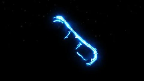 Snowboard in  energy wave simulation effect Stock Illustration