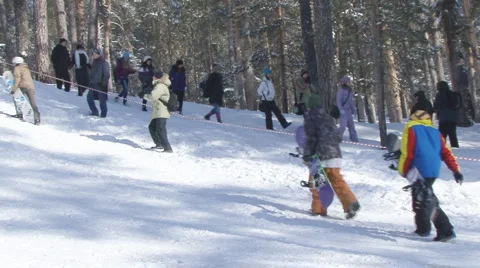 Snowboard Stock Footage 1214983