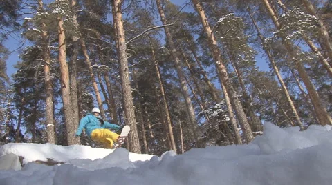 Snowboard Stock Footage