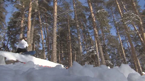 Snowboard Stock Footage 1237935