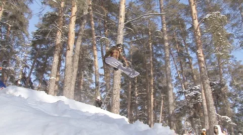 Snowboard Stock Footage 1239800
